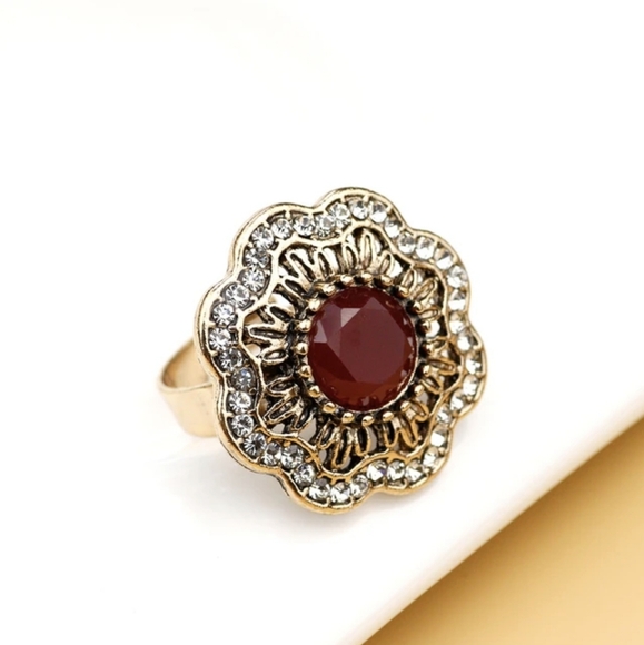 Turkish Vintage Style Flower Ring for Women,Ottoman,ByzantianWeddingGift - Picture 6 of 6